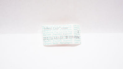 Braun R2000 1 Red Cap Luer Lock Plug 2